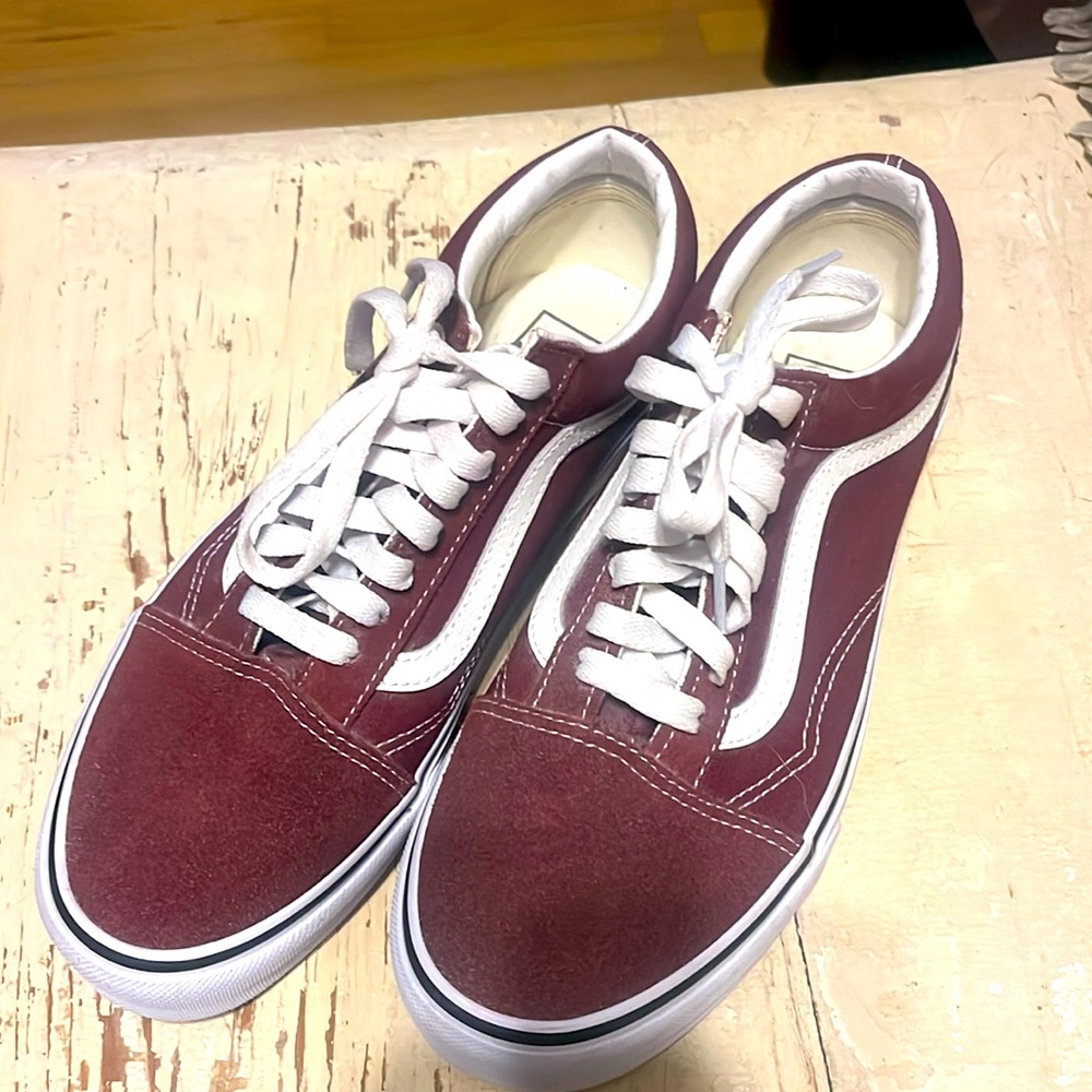 Burgundy Vans
